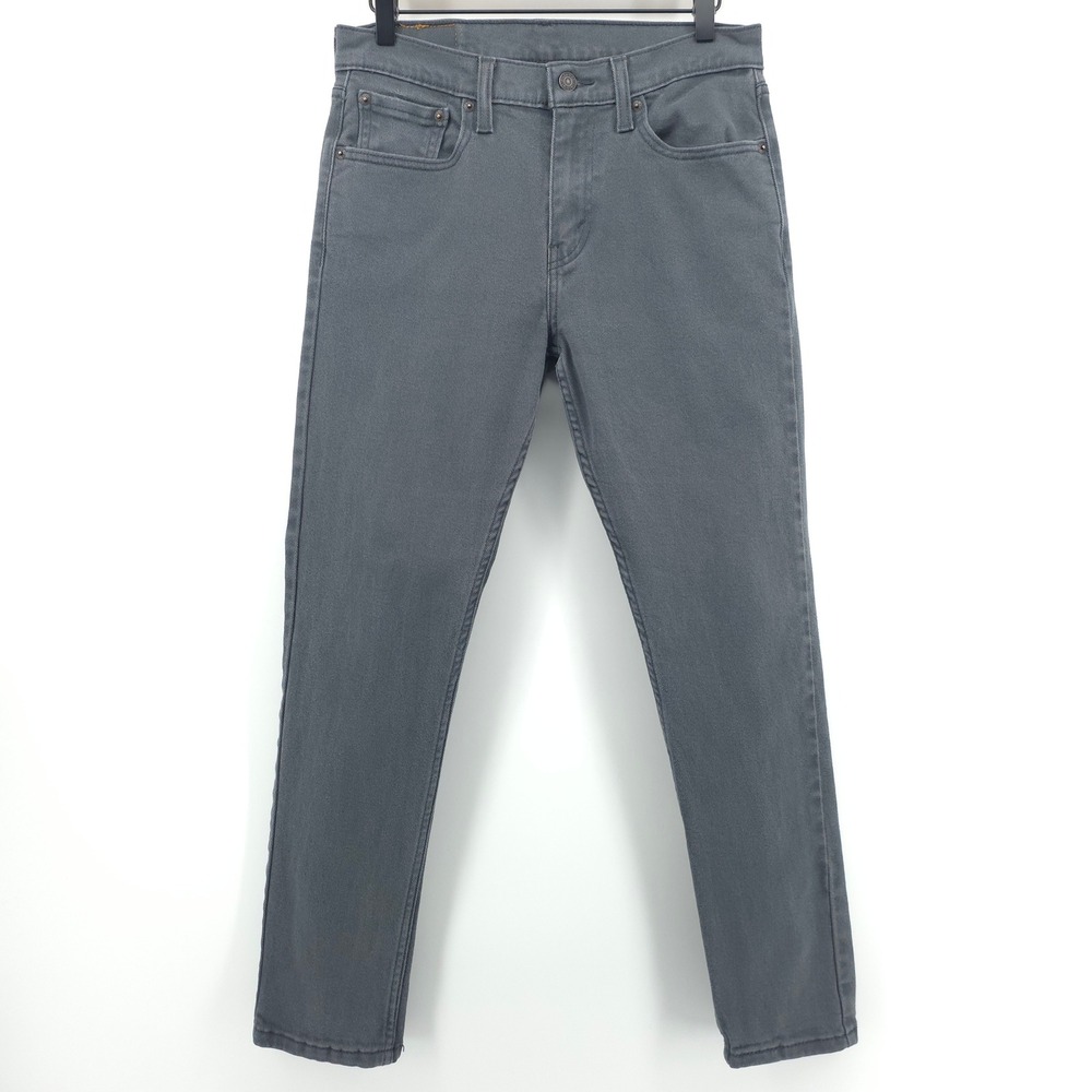 Levi's 512 Mens Slim Taper Jeans 30x30 Gray Denim Stretch Casual Streetwear